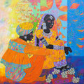 Soul Of The Soil 19' figurative acrylic painting by artist Anuradha Thakur, 24x24 inch, on canvas