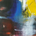 Abstract acrylic painting titled 'Space 59', 70x92 inches, by artist Gulrez Ali on Canvas
