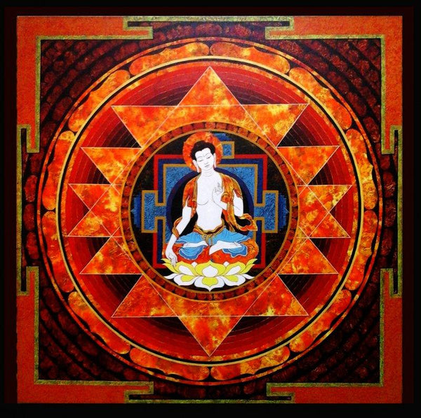 Spiritual Buddha Painting by Ajay Meshram | ArtZolo.com