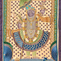 Sreenathji' religious pichwai Traditional Art by artist Ana, 48x36 inch, on cloth