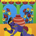 Sri Krishna painting by Thota Laxminarayana