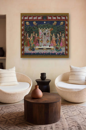 Srinathji (Urban Rhapsody) by artist Rajendra Khanna displayed in a Luxury gallery