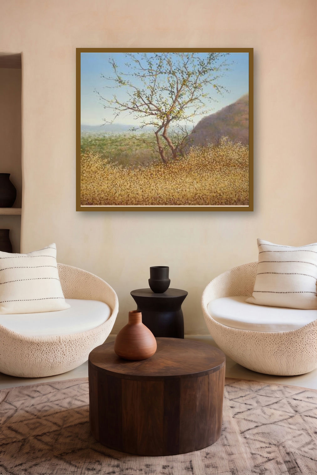 Stand Alone Tree by artist Fareed Ahmed displayed in a Contemporary gallery