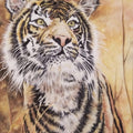 Stealth' animals watercolor painting by artist Anjana Sihag, 14x10 inch, on paper