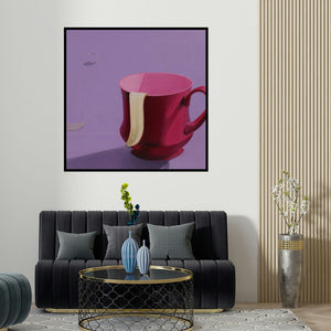 Jaswinder Singh's 'Still Life 1 (Still Life)' painting visualized above a sofa in a contemporary room.