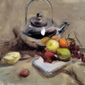Still Life 3' still-life oil painting by artist Surabhi Gulwelkar, 9x11 inch, on linen