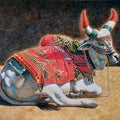 Animals acrylic painting titled 'Strength And Elegance', 24x30 inches, by artist Gopal Nandurkar on Canvas Board