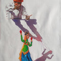 Strings And Shadows' figurative acrylic painting by artist Srinivasa Ram Makineedi, 24x16 inch, on canvas