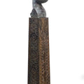 Figurative sculpture titled 'Subconcious Time', 66x10x9 inches, by artist Rakesh Sadhak on Metal, Wood