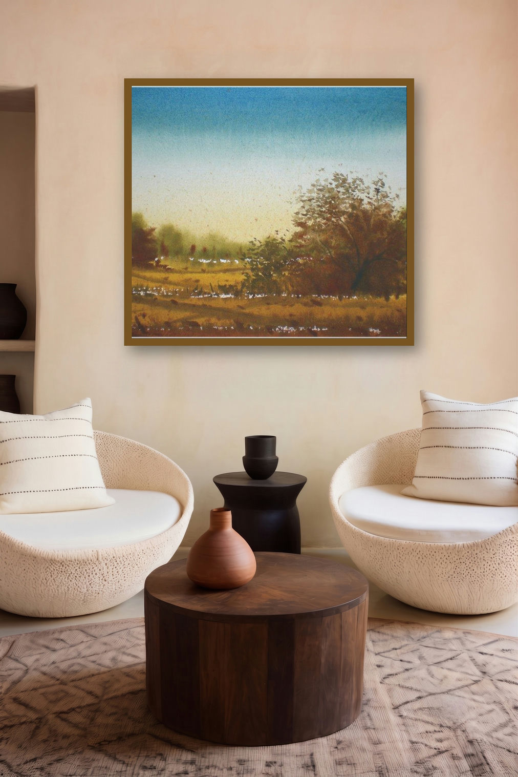 Summer by artist Fareed Ahmed displayed in a Minimalist gallery