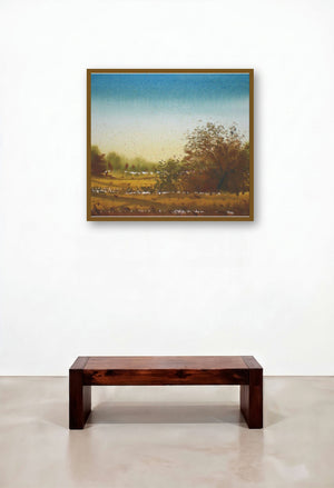 Summer by artist Fareed Ahmed displayed in a Art Deco Hallway