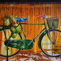 'Summer Time' transportation oil painting by artist Abid Shaikh, 36x48 inch, on canvas