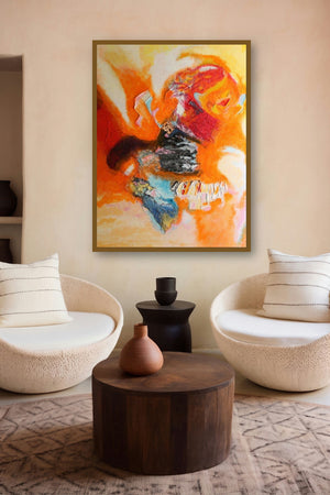 Super Nova One (Inner World) by artist Ranga Naidu displayed in a Minimalist gallery
