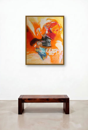 Super Nova One (Inner World) by artist Ranga Naidu displayed in a Traditional Home Office