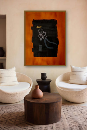 Surrender by artist Marco Antonio Abbagnara displayed in a Indian Art gallery