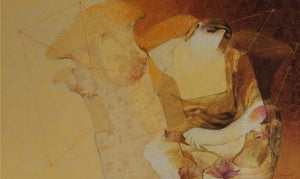 contemporary acrylic painting titled 'Swayvedan 134', 36x60 inches, by artist Lakshman Chavan on Canvas