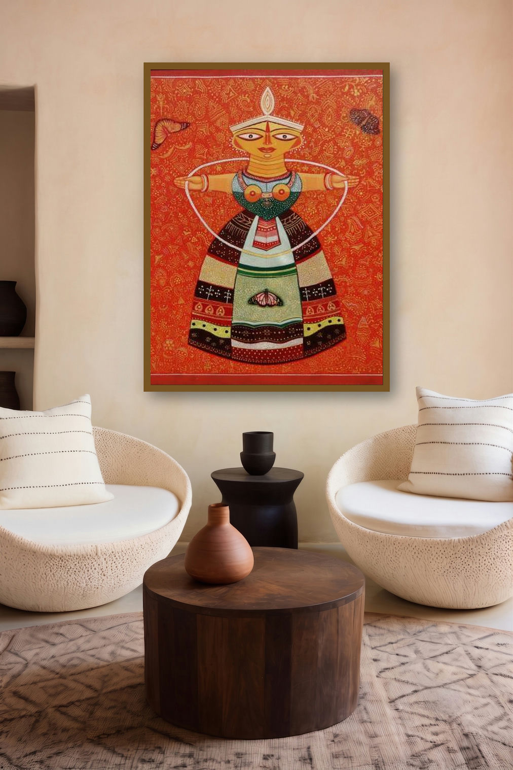 Sweet Doll 1 by artist Bhaskar Lahiri displayed in a Curated gallery