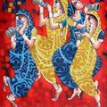 Figurative acrylic painting titled 'Symphony Of Happiness', 72x60 inches, by artist Sekhar Roy on Canvas