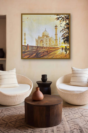 Taj Mahal (Eternal Love**) by artist Ranabir Saha displayed in a Museum Style gallery