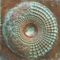 'Tattvamasi 10' contemporary Copper Sheet, Patina mixed_media by artist Abhijit Salunkhe, 36x36 inch, on copper sheet, patina