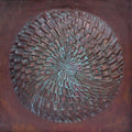 'Tattvamasi 8' contemporary Copper Sheet, Patina mixed_media by artist Abhijit Salunkhe, 24x24 inch, on copper sheet, patina