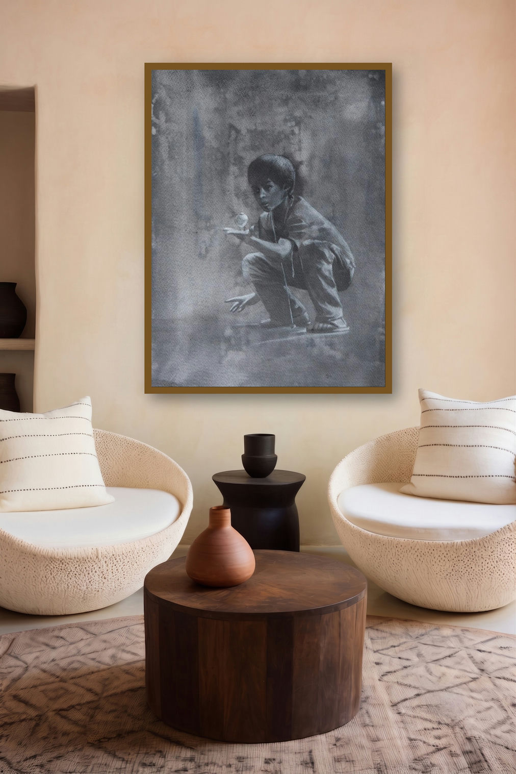 Technique by artist Manish Solanki displayed in a Contemporary gallery