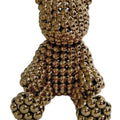 Figurative  sculpture titled 'Teddy Bear', 8x7 inch, by artist Valay Shende on Coated Stainless Steel Discs
