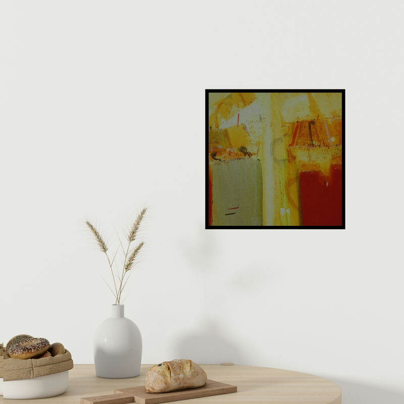 In-situ view of Anil Gaikwad's 'Terra Incognita 12' painting in a room