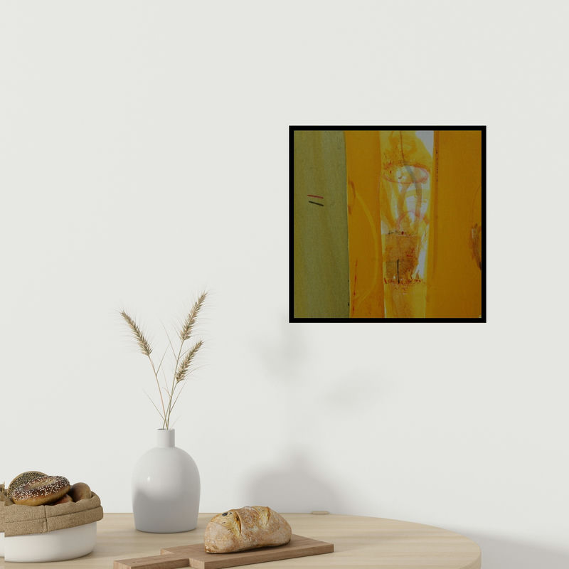 In-situ view of Anil Gaikwad's 'Terra Incognita 13' painting in a room