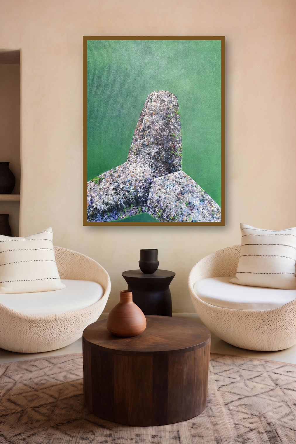 Tetrapods (Rock Formation) by artist Saurab Bhardwaj displayed in a Indian Art gallery