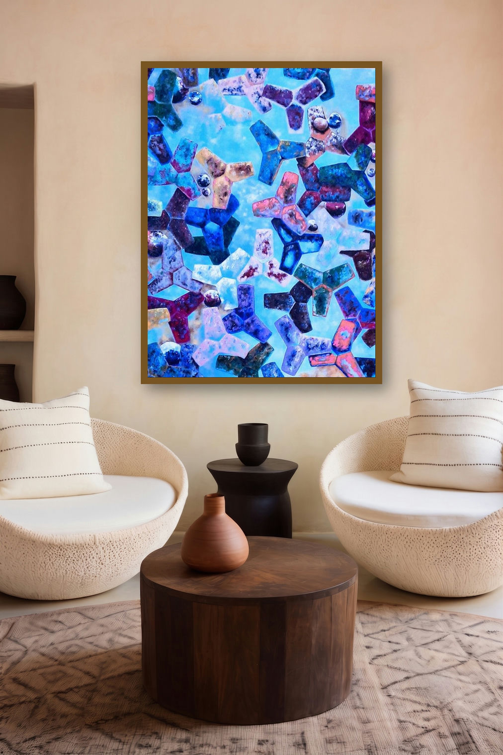 Tetrapods Candy 1 (Tetrapods) by artist Saurab Bhardwaj displayed in a Luxury gallery
