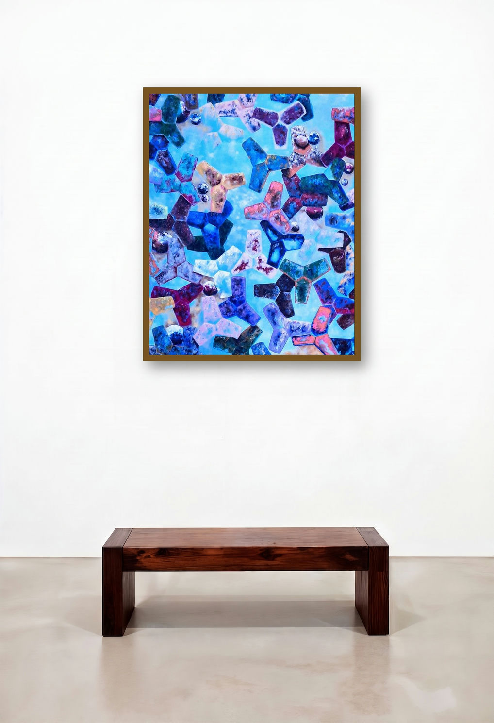Tetrapods Candy 1 (Tetrapods) by artist Saurab Bhardwaj displayed in a Classic Family Room