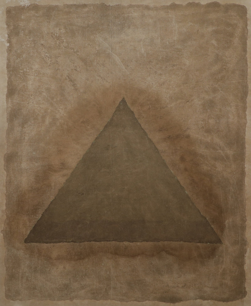 'Thassa 1' abstract mixed-media painting by artist Minal Parkhi, 51x42 inch, on raw canvas