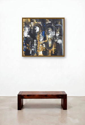 The Abstract Nature (The Serpents Ascent) by artist Deepak Guddadakeri displayed in a Boutique Hotel Style Family Room