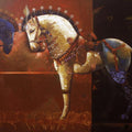 Animals acrylic painting titled 'The Aesthetic Of Energy 28', 48x60 inches, by artist Ashis Mondal on Canvas
