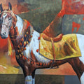 Animals acrylic painting titled 'The Aesthetics Of Energy Bc Xii', 30x48 inches, by artist Ashis Mondal on Canvas