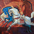 Animals acrylic painting titled 'The Aesthetics Of Energy Bciv', 60x76 inches, by artist Ashis Mondal on Canvas