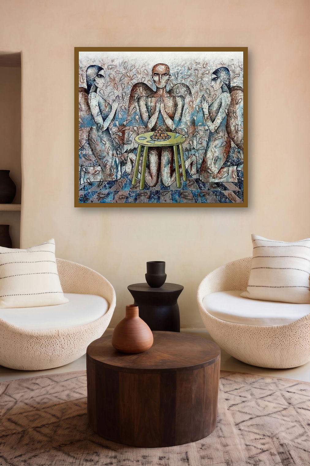 The Chamber Of Extreme Ecstasy (Divine Offering) by artist Ranjith Raghupathy displayed in a Contemporary Exhibition gallery