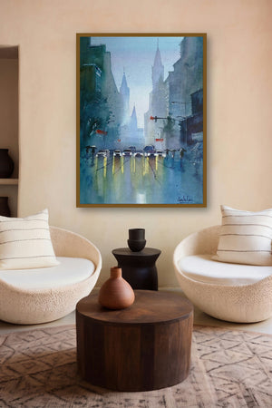 The Confusing Red Light by artist Gulshan Achari displayed in a Designer gallery