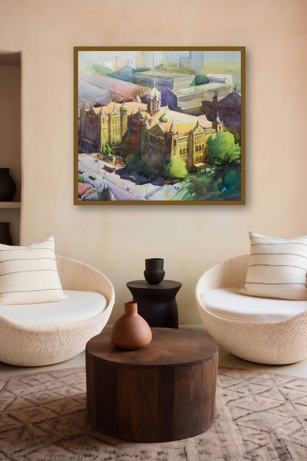 The Crown In Glory by artist Gulshan Achari displayed in a Museum Style gallery