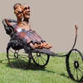 Figurative sculpture titled 'The Cycle Paths', 65x72x36 inches, by artist Deveshh Upadhyay on Mixedmedia