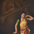Music oil painting titled 'The Divine Dance', 36x48 inches, by artist Durshit Bhaskar on Canvas