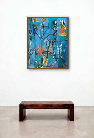 The Door To Desires 2 (Urban Symphony) by artist Ranjith Raghupathy displayed in a Designer Home Office