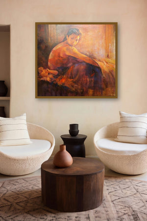The Emotional Watching 3 by artist Ranjit Sarkar displayed in a Designer gallery