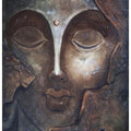 Figurative oil painting titled 'The Face I', 36x48 inches, by artist Manoj Muneshwar on Canvas