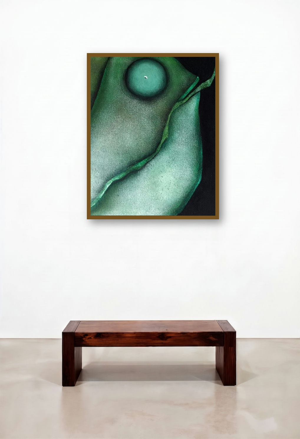 The Fish 1 (Emergence) by artist Jayita Borthakur displayed in a Traditional Home Office