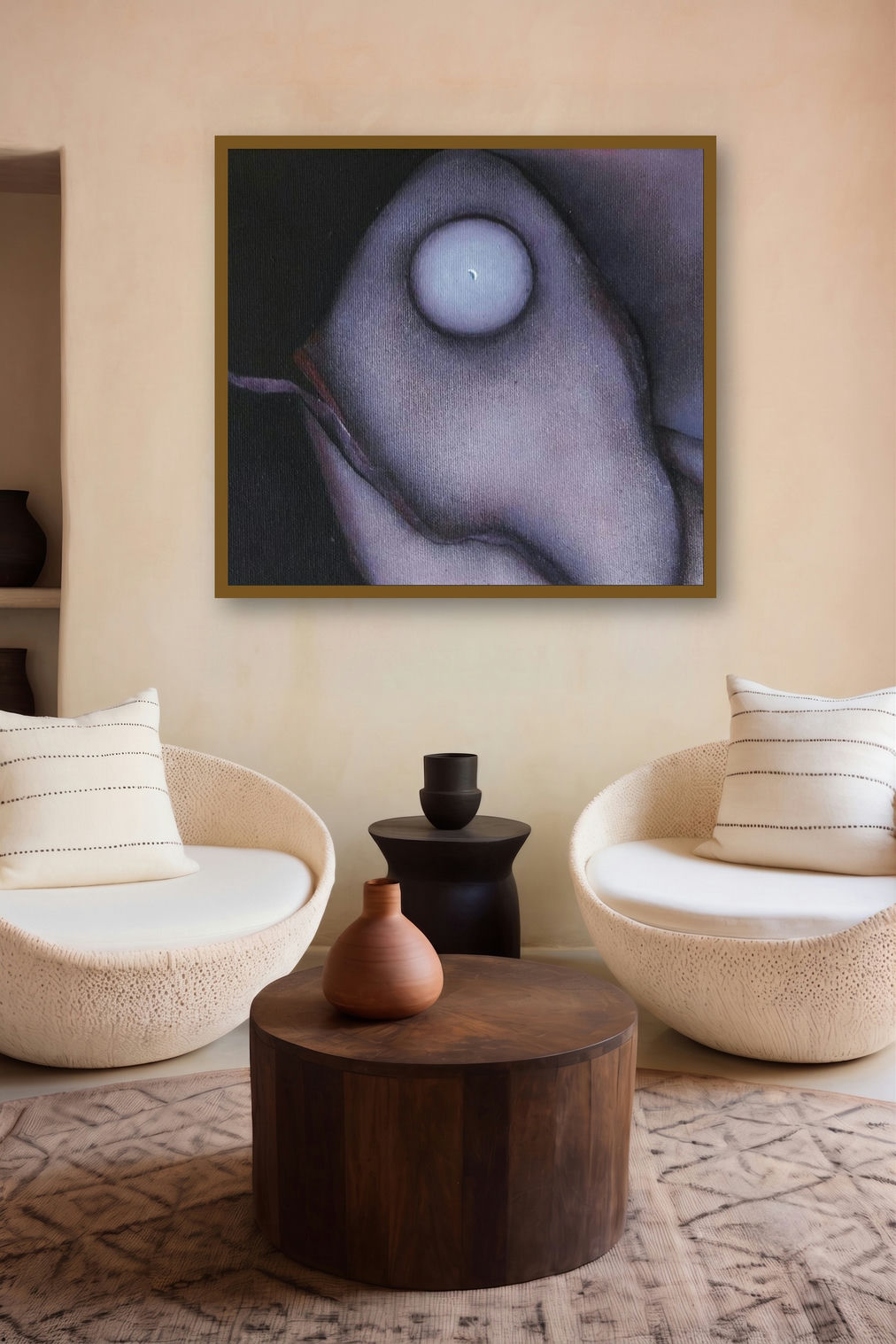 The Fish 2 by artist Jayita Borthakur displayed in a Luxury gallery