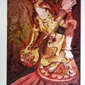 Figurative acrylic painting titled 'The Form of Sculpture VIII', 12x10 inches, by artist Mahesh Pal  Gobra on paper