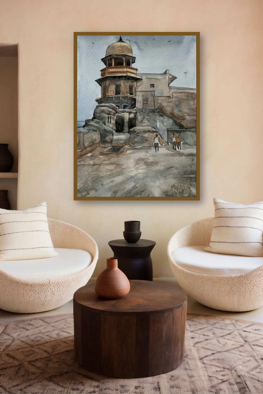 The Fort (Ancient Echoes) by artist Prasad Thite displayed in a Designer gallery