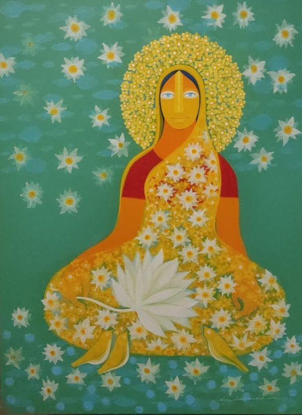 The Goddess Of Abundance Painting by Sonia Rodrigues | ArtZolo.com